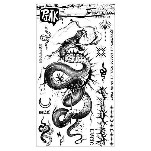 P.INK Наклейки-тату переводные Змея Терновник re агенты научно познавательный набор фараонова змея 1 0