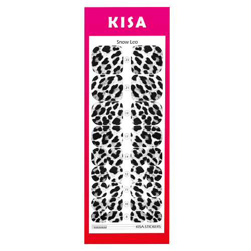 KISA.STICKERS Пленки для педикюра Snow Leo kisa stickers пленки для педикюра pink croco