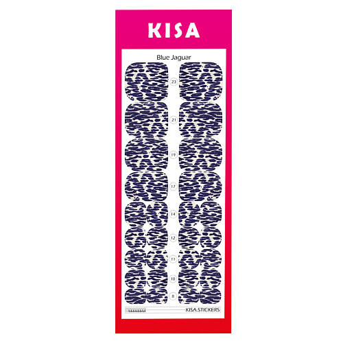 KISA.STICKERS Пленки для педикюра Blue Jaguar kisa stickers пленки для маникюра pure white