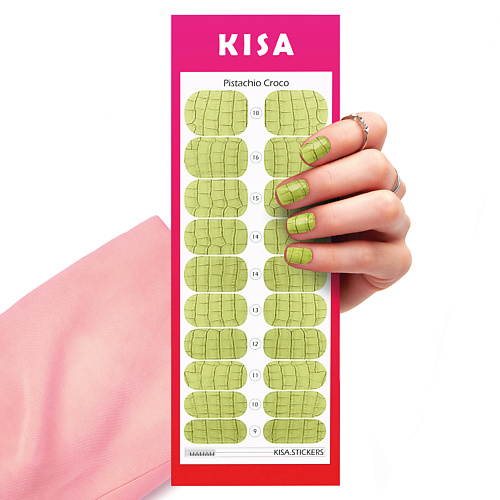 KISA.STICKERS Пленки для маникюра Pistachio Croco kisa stickers пленки для маникюра pink fire