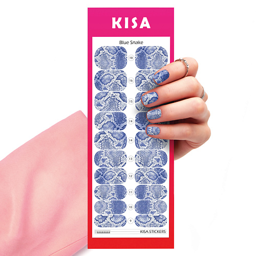 KISA.STICKERS Пленки для маникюра Blue Snake kisa stickers пленки для педикюра blue jaguar