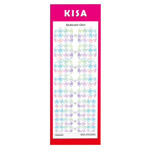 KISA.STICKERS Пленки для педикюра Multicolour Glen kisa stickers пленки для маникюра creamy python