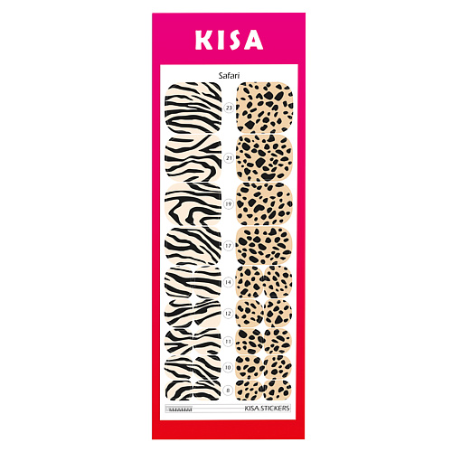 KISA.STICKERS Пленки для педикюра Safari kisa stickers пленки для педикюра tie dye hearts