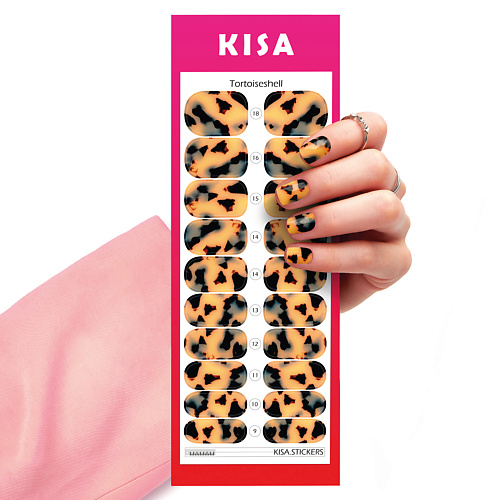 KISA.STICKERS Пленки для маникюра Tortoiseshell kisa stickers пленки для педикюра на большой палец animalizm mono