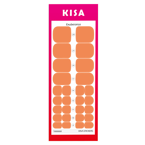 KISA.STICKERS Пленки для педикюра Exuberance kisa stickers пленки для маникюра turf mamba