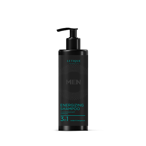 фото Letique cosmetics шампунь мужской для волос и тела 3 в 1 cedar & bergamot 400
