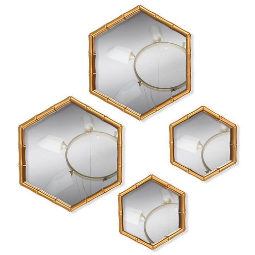 QUEEN FAIR Набор настенных зеркал «Бамбук» queen fair лоток для маникюрных инструментов