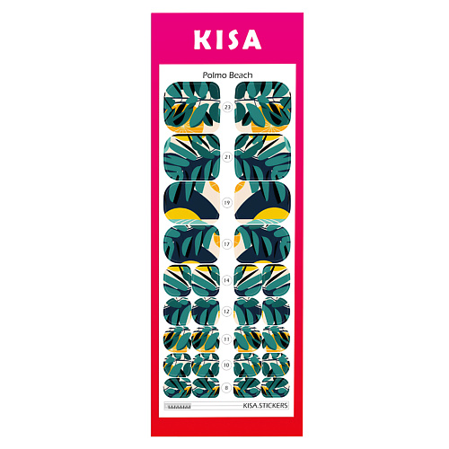 KISA.STICKERS Пленки для педикюра Polmo Beach kisa stickers пленки для маникюра pure white