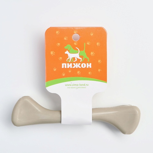 ПИЖОН Косточка пластиковая для собак губка для посуды raccoon бублик пластиковая набор 5 шт 14 2 гр шт 9×9×4 см
