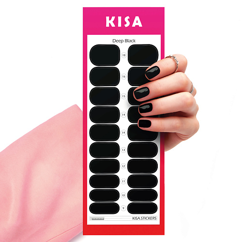 KISA.STICKERS Пленки для маникюра Deep Black kisa stickers пленки для маникюра pistachio croco