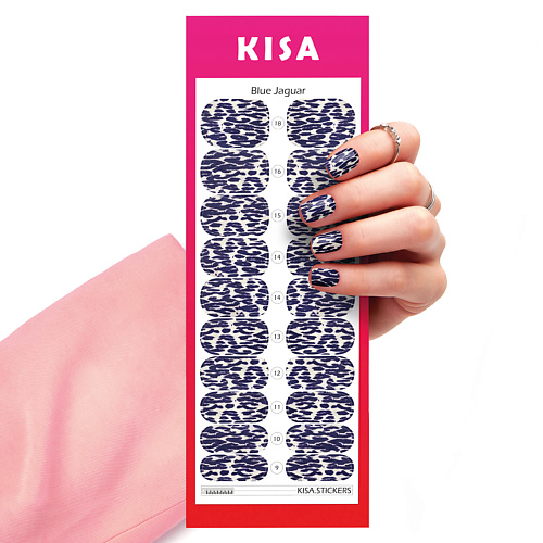 KISA.STICKERS Пленки для маникюра Blue Jaguar kisa stickers пленки для педикюра на большой палец animalizm mono