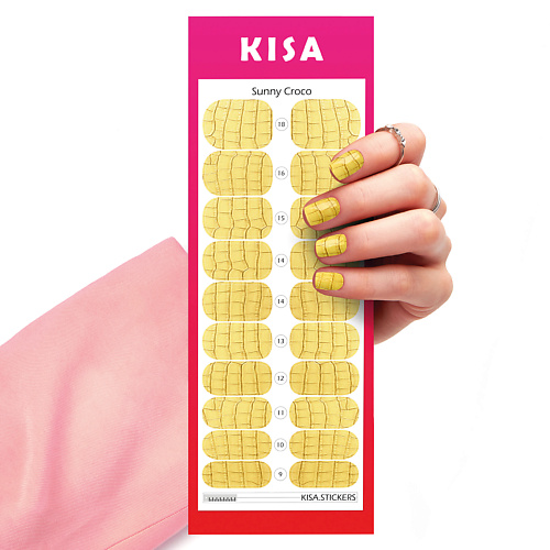 KISA.STICKERS Пленки для маникюра Sunny Croco kisa stickers пленки для педикюра pink gradient