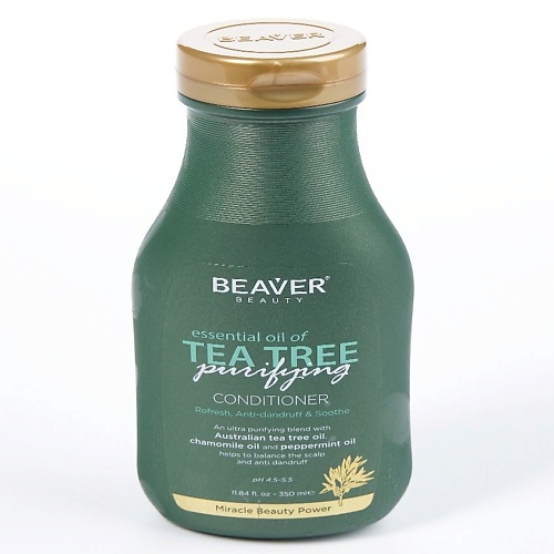 BEAVER Кондиционер с маслом Чайного дерева 350 кондиционер для волос против перхоти beaver с маслом чайного дерева 350 мл