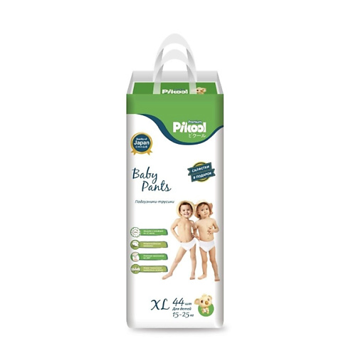PIKOOL Подгузники-трусики Premium XL (15-25 кг.) 44.0 pikool подгузники pikool premium m 6 11 кг 72