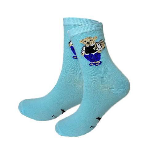 Носки MONCHINI Женские носки Мишка в синих брючках носки monchini мужские носки мишка в цилиндре