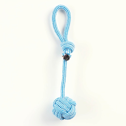 ПИЖОН Игрушка-дразнилка для собак с шариком из каната пижон игрушка для собак кольцо с шипами