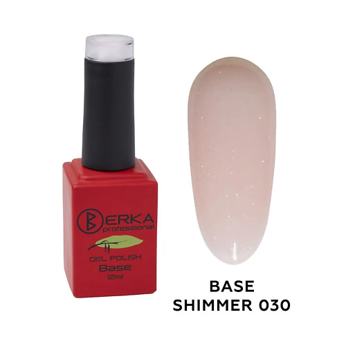 BERKA Базовое покрытие для гель-лака Shimmer pink up базовое покрытие для укрепления и восстановления поврежденных ногтей beauty sos damage nails