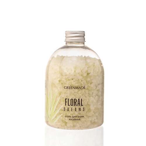 GREENMADE Соль для ванн хвойная Floral Dreams с эфирным маслом сосны 500.0 соль для ванн levrana с маслом апельсина и корицы 800 г