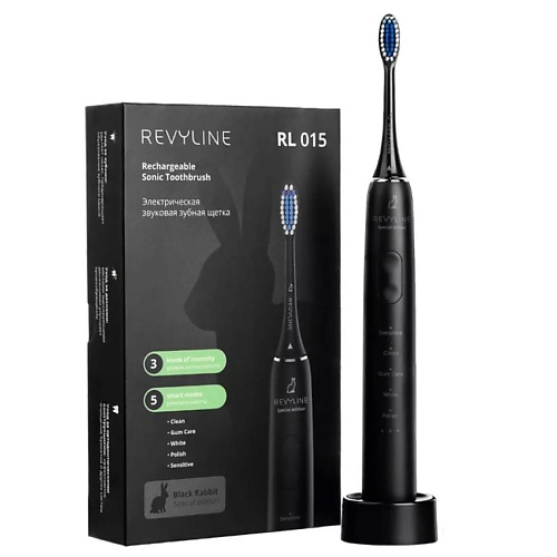 REVYLINE Электрическая звуковая зубная щетка RL 015 щетка стеклоочистителя bibi care 4902 бескаркасная 400 мм 16