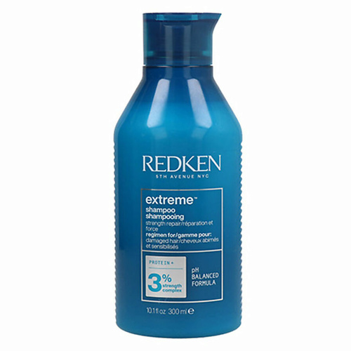 REDKEN Восстанавливающий шампунь Extreme для поврежденных волос 300 восстанавливающий уход жидкий протеин extreme cat 5341 200 мл