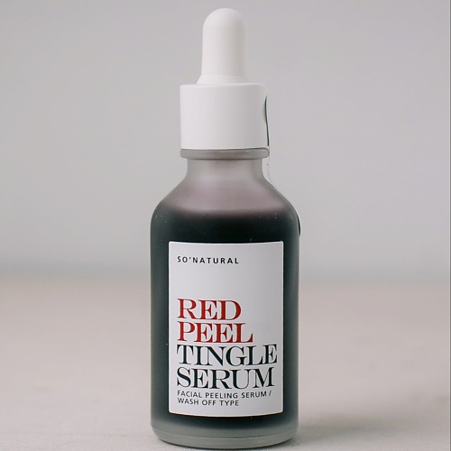 SO NATURAL Тонизирующая сыворотка с эффектом покалывания Red Peel Tingle Serum 35 novosvit гликолевая сыворотка для лица интенсивный пилинг 18% 25
