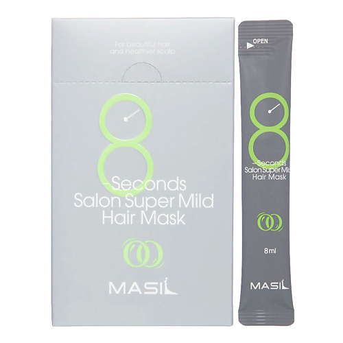 MASIL Восстанавливающая маска для ослабленных волос 8 Seconds Salon Super Mild Hair Mask 160 увлажняющая маска для волос вдохновение дня signature moisture masque a super indulgence or137 1000 мл