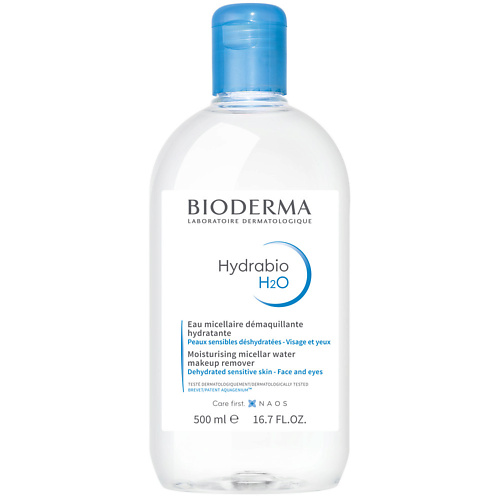 BIODERMA Мицеллярная вода очищающая для сухой и обезвоженной кожи лица Hydrabio H2O 500 мицеллярная вода с минералами для чувствительной кожи mb174600 400 мл