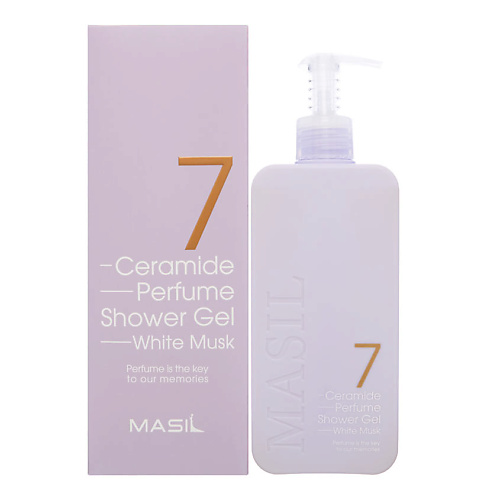 фото Masil парфюмированный гель для душа 7 ceramide perfume shower gel white musk 500