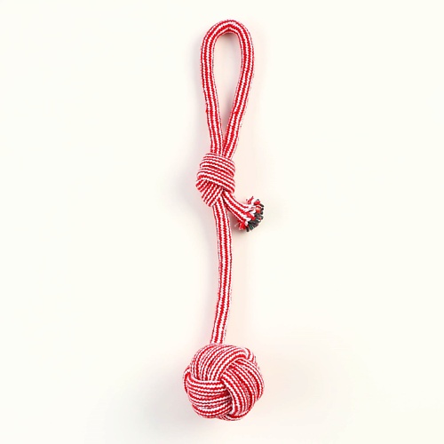 ПИЖОН Игрушка-дразнилка для собак с шариком из каната пижон игрушка для собак кольцо с шипами