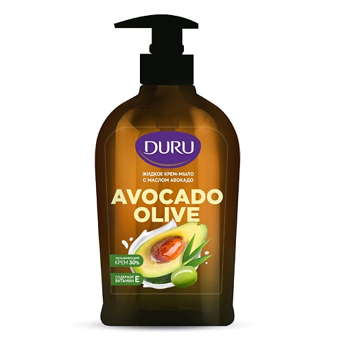 DURU Жидкое крем-мыло Avocado Olive 300.0 жидкое крем мыло персик для ухода за руками и телом mrgreen 5 литров