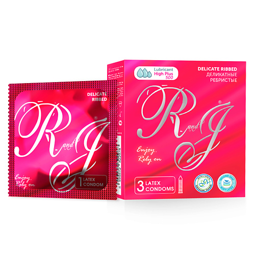 R AND J Презервативы Ребристые 3 unilatex презервативы multifruits 15 0