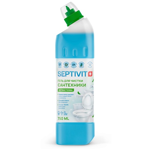 SEPTIVIT Универсальное средство для чистки сантехники 750 универсальное обесцвечивающее средство decolorvit plus 70134 24 30 мл