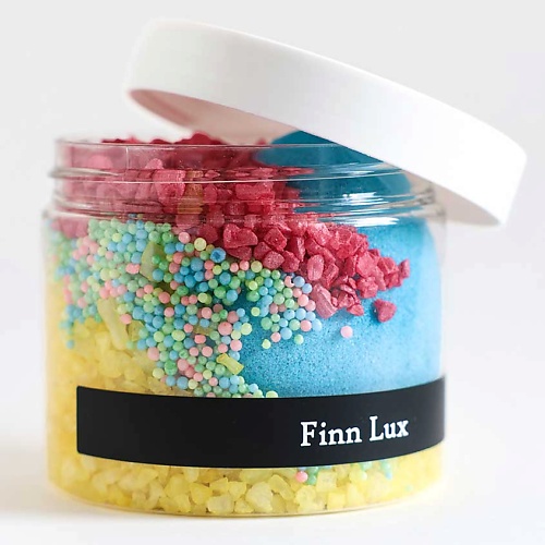 FINNLUX Морская цветная соль для ванны с жемчугом и гейзером 500.0 el vira морская соль для ванны расслабляющая с жемчугом лаванда 250 0