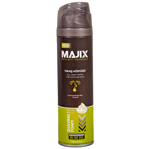 MAJIX Пена для бритья Olive oil 200.0 arko пена для бритья soothing hemp 200