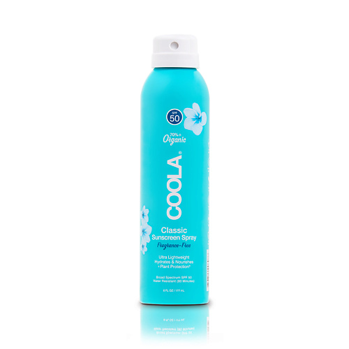 COOLA Солнцезащитный спрей для тела без запаха 177 наполнитель eco premium blue комкующийся древесный без запаха 20 2кг 55 л