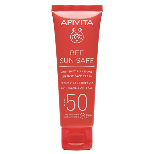 АПИВИТА Солнцезащитный крем для лица против старения и пигментации SPF50 BEE SUN SAFE 50