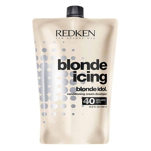REDKEN 12 % кремовый проявитель Blonde Idol 40 Vol для обесцвечивания волос 1000 крем проявитель 12% 40 vol