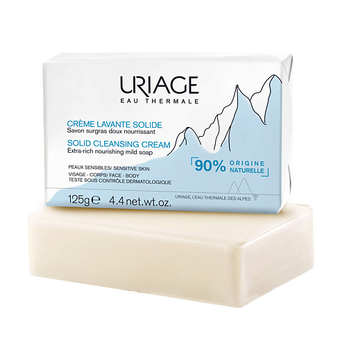 URIAGE Очищающее крем-мыло 125 нежное очищающее мыло для рук и тела spa heart soap