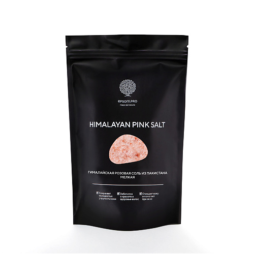 EPSOM PRO Розовая гималайская соль, мелкая 1000 yuliabech антицеллюлитный микс соли для ванны 1000
