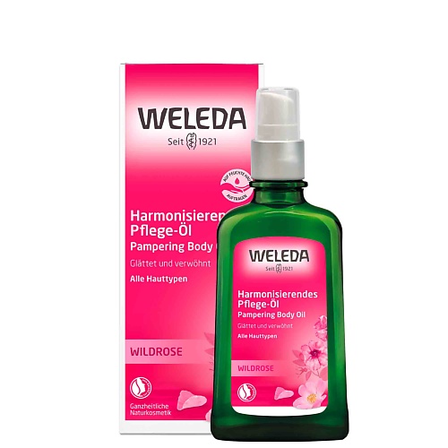WELEDA Масло дикой розы для тела Wild Rose 100 weleda citrus refreshing освежающее цитрусовое масло для тела 100