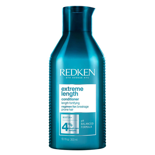REDKEN Укрепляющий кондиционер Extreme Length для длинных волос 300 kensuko лак для волос extreme сверхсильная фиксация с эффектом блеска 250 0