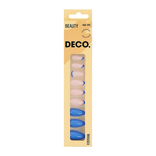 DECO. Набор накладных ногтей с клеевыми стикерами BEAUTY стикерная мозаика форменными стикерами лисичка
