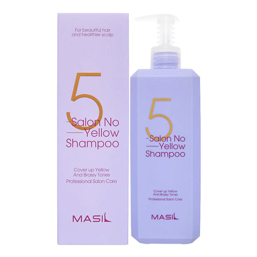 MASIL Профессиональный тонирующий шампунь против желтизны 5 Salon No Yellow Shampoo 500