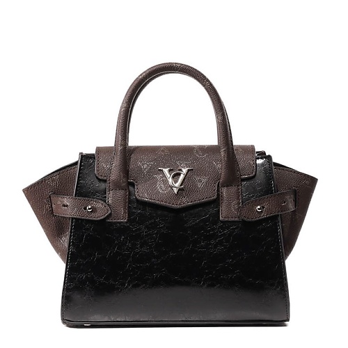 VITACCI Сумка женская сумка женская el masta на молнии 2 наружных кармана длинный ремень тёмно коричневый