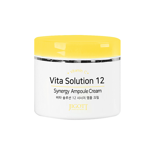 JIGOTT Крем для лица  Е Vita Solution 12 Synergy Ampoule Cream 100.0 фитокомплекс vita kids immuno для укрепления иммунитета 10 флаконов по 10 мл