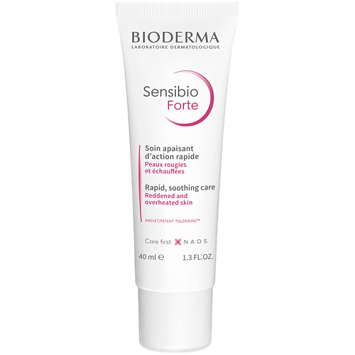 BIODERMA Успокаивающий и увлажняющий крем для нормальной и чувствительной кожи лица Sensibio Forte 40.0 apivita тоник успокаивающий и увлажняющий 200 мл