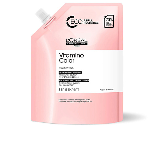L'OREAL PROFESSIONNEL Кондиционер для окрашенных волос Vitamino Color Refill, сменный блок 750 l oreal professionnel кондиционер blondifier для блондинок нейтрализующий желтизну 500