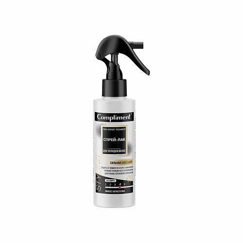 COMPLIMENT Pro-expert technics Спрей-лак для укладки волос 200 спрей для термальной укладки лак мягкость soft lacquer heat styling spray