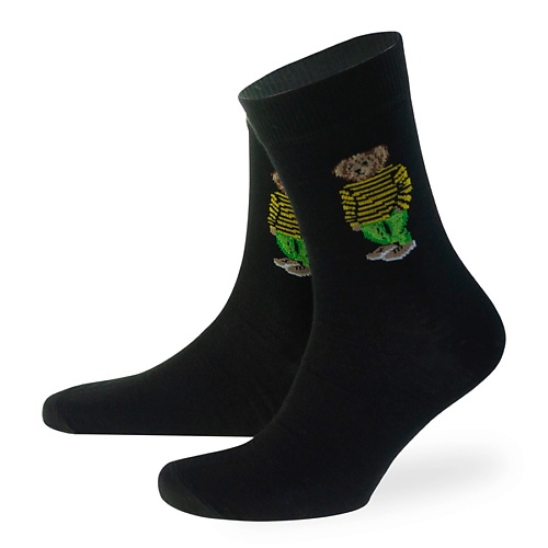 Носки MONCHINI Мужские носки Мишка в черно-желтой футболке носки monchini мужские носки с доберманами