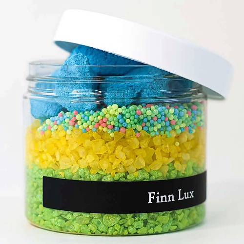 FINNLUX Морская соль для ванны цветная ароматическая с жемчугом и шипучей смесью 500.0 соль для ванны finn lux морская монпасье 1 кг